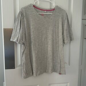 Boden striped puffed short sleeve tee. XL EUC